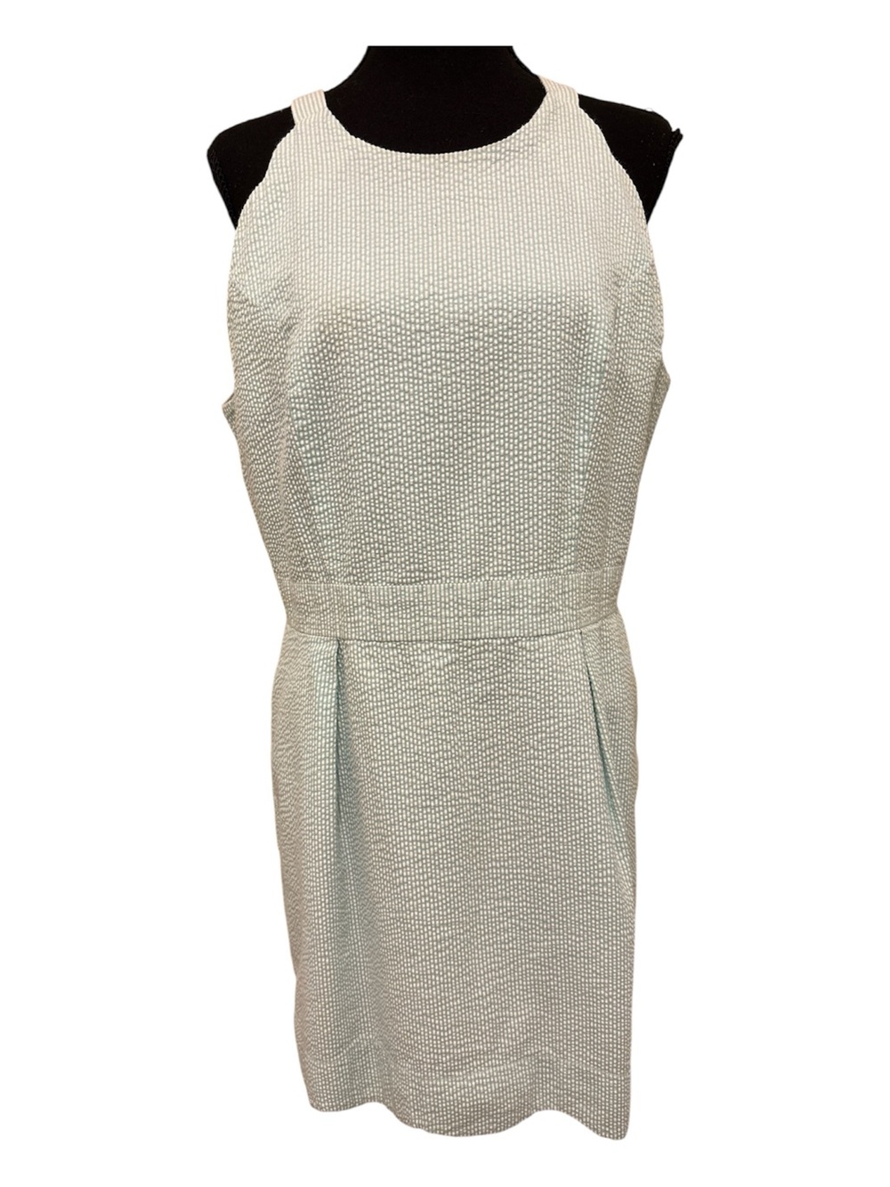 Lauren James Mint Green Textured Sleeveless Shift Dress - Picture 1 of 4